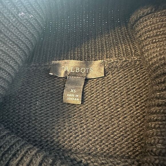 Talbots oversized black sweater- size xs - Picture 4 of 6